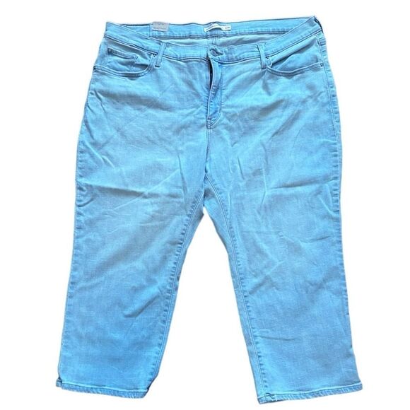 Levi's Plus Size 311 Shaping Capri Jeans 22 W - Picture 2 of 7